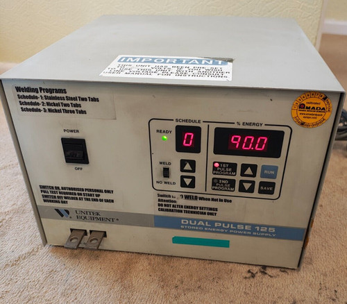 Unitek miyachi dual pulse - unitek,