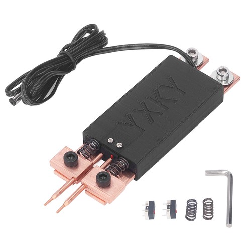 Battery spot welding - battery, with